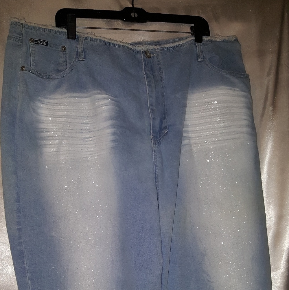 Denim mid ride crop jeans